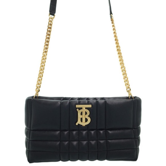 Burberry Lola Quilted Leather Shoulder Bag- Black - Picture 1 of 12